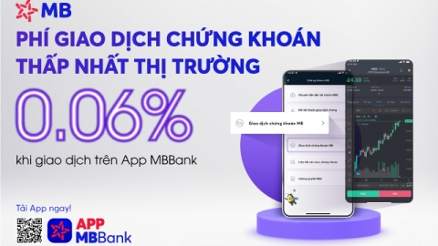 Giao dịch chứng khoán trên App MBBank – thuận tiện, phí cực thấp 0.06%