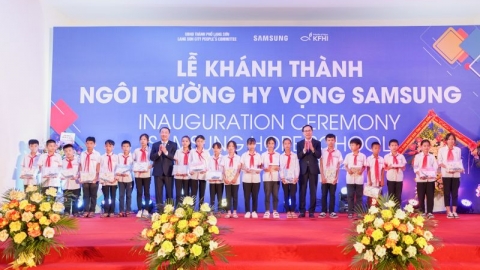 Khánh thành Ngôi trường hy vọng thứ tư tại Lạng Sơn