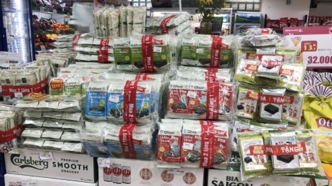 Hàng hoá, thực phẩm bày bán tại siêu thị thiếu thông tin về nguồn gốc xuất xứ, tem nhãn phụ Tiếng Việt