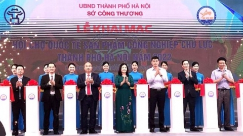 Hà Nội khai mạc Hội chợ quốc tế sản phẩm công nghiệp chủ lực năm 2022