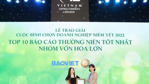 Bảo Việt (BVH): 15 năm đồng hành, đóng góp và được vinh danh tại Cuộc bình chọn doanh nghiệp niêm yết