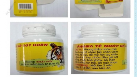 Bình Thuận yêu cầu không mua bán, sử dụng thuốc giả Phong tê nhức Hổ Cốt Hoàn