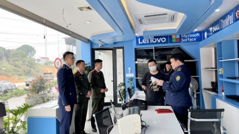 Thu giữ 26 máy tính xách tay nhập lậu tại Thái Nguyên