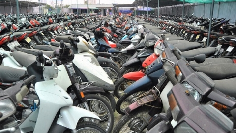 Đấu giá gần 1.000 xe máy vi phạm ở TP. Hồ Chí Minh, bình quân chỉ 500.000 đồng/xe