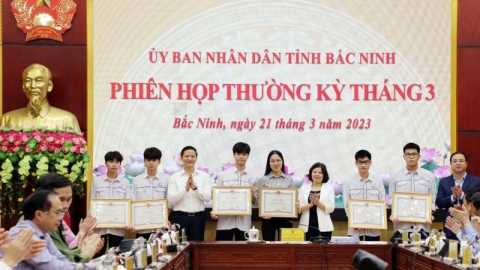 Bắc Ninh khen thưởng đoàn viên và học sinh đạt giải kỳ thi chọn học sinh giỏi Quốc gia năm 2023