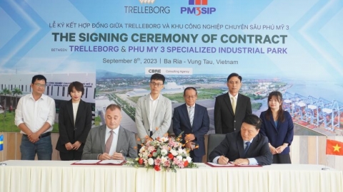 Trelleborg chính thức hợp tác chiến lược với KCN chuyên sâu Phú Mỹ 3