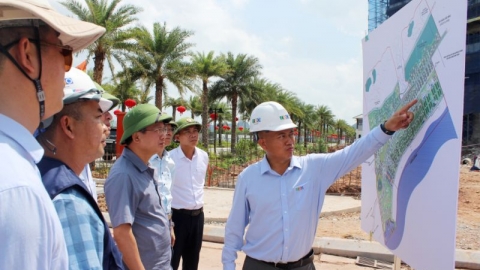 Quyền Chủ tịch UBND tỉnh Quảng Ninh kiểm tra một số dự án trên địa bàn huyện Vân Đồn