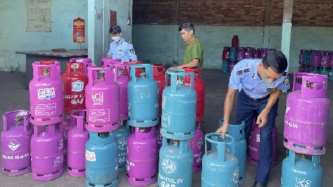 Bình Định: Tạm giữ gần 1.000 bình khí gas vận chuyển trái phép