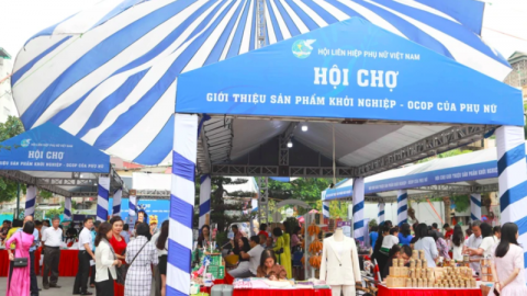 Hội chợ giới thiệu sản phẩm khởi nghiệp - OCOP của phụ nữ tại Hà Nội