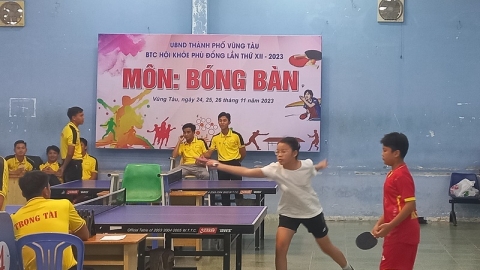 Vũng Tàu: Khởi tranh Giải bóng bàn trường học vươn tới giải toàn quốc