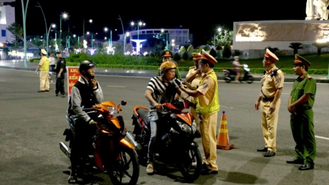 Bình Thuận tổng kiểm tra và xử lý vi phạm đối với người điều khiển mô tô, xe máy