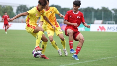 U19 Đông Á Thanh Hóa giữ vững ngôi đầu bảng sau lượt đi vòng loại giải quốc gia 2024