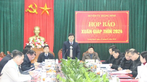 Lạng Sơn: Huyện Tràng Định tổ chức gặp mặt báo chí năm 2024