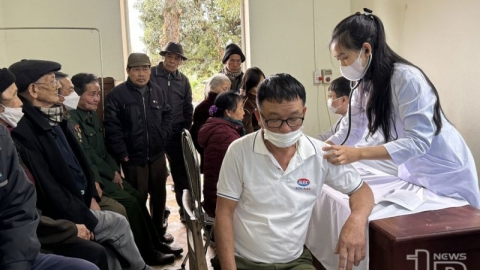 Thái Nguyên: TP. Phổ Yên khám bệnh và cấp phát thuốc miễn phí cho người có công