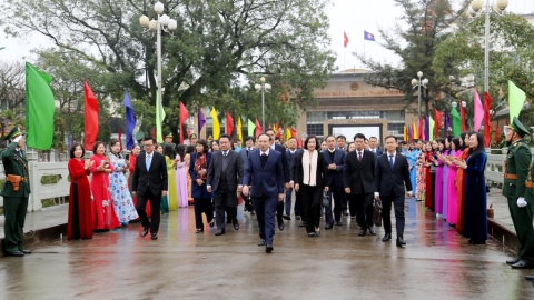 Đoàn công tác của tỉnh Quảng Ninh bắt đầu chuyến thăm chính thức tại Quảng Tây, Trung Quốc
