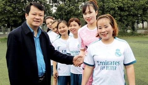 Tổ chức giải bóng đá Cúp Tứ hùng trong công nhân lao động tại Thanh Hoá