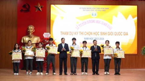 Nam Định có 2.413 học sinh đoạt giải trong Kỳ thi chọn học sinh giỏi năm học 2023 - 2024