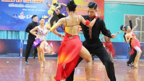 Giải vô địch dancesport toàn quốc đang diễn ra tại Vũng Tàu
