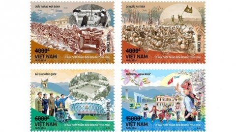 Bộ tem đặc biệt Kỷ niệm 70 năm chiến thắng Điện Biên Phủ