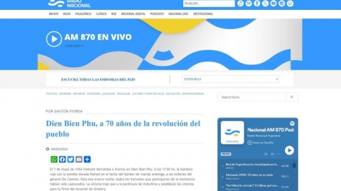 Báo chí Argentina liên tục đăng bài ca ngợi chiến thắng Điện Biên Phủ