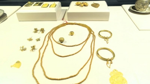 Bảo tàng Hải Phòng ra mắt công chúng Bộ hiện vật độc bản bằng vàng dâng cúng nữ tướng Lê Chân