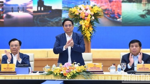[Ảnh] Thủ tướng Phạm Minh Chính chủ trì Hội nghị lần thứ 3 Hội đồng điều phối vùng Đồng bằng sông Hồng