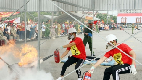 Bắc Ninh: Hội thi nghiệp vụ chữa cháy và cứu nạn cứu hộ “Tổ liên gia an toàn phòng cháy, chữa cháy” năm 2024