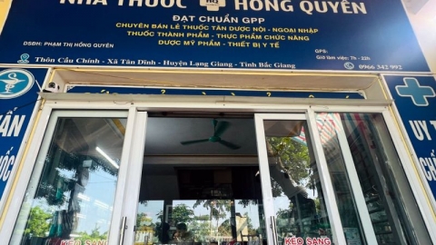 Bắc Giang: Hai chủ cơ sở kinh doanh dược bị phạt gần 50 triệu đồng