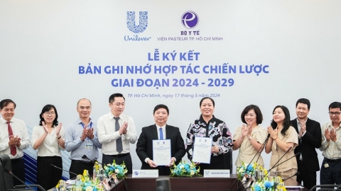 Unilever Việt Nam và Viện Pasteur TP. HCM tiếp tục ký kết hợp tác giai đoạn 2024-2029