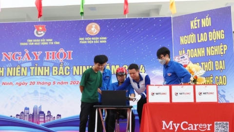 15 doanh nghiệp tham gia "Ngày hội việc làm thanh niên tỉnh Bắc Ninh năm 2024"