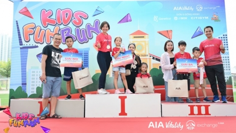AIA Việt Nam mang đến sân chơi bổ ích cho các em nhỏ thông qua chuỗi sự kiện "Kids Fun Run"