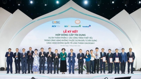 Vietcombank và ACV tổ chức lễ ký kết hợp đồng cấp tín dụng (hợp vốn) trị giá 1,8 tỷ USD cho dự án Cảng hàng không quốc tế Long Thành