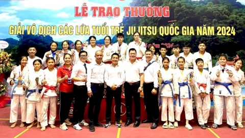 Jujitsu Thanh Hóa giành 45 huy chương Giải vô địch Jujitsu các lứa tuổi trẻ quốc gia năm 2024