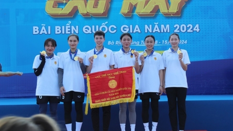 Giải vô địch cầu mây bãi  biển quốc gia năm 2024, Hà Nội giành trọn 7 giải