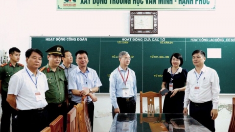 Thái Bình: Kiểm tra công tác tổ chức kỳ thi tốt nghiệp THPT năm 2024
