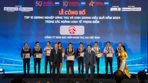 AIA Việt Nam được vinh danh Doanh nghiệp Sáng tạo và Kinh doanh hiệu quả