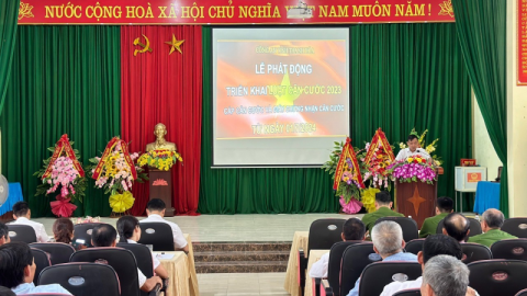 Công an tỉnh Thanh Hóa đồng loạt tổ chức Lễ phát động triển khai Luật Căn cước