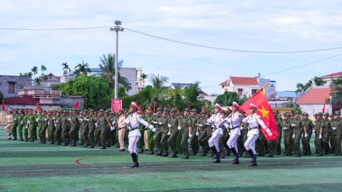 Huyện An Dương tổ chức Lễ ra mắt Lực lượng tham gia bảo vệ an ninh trật tự điểm cấp thành phố