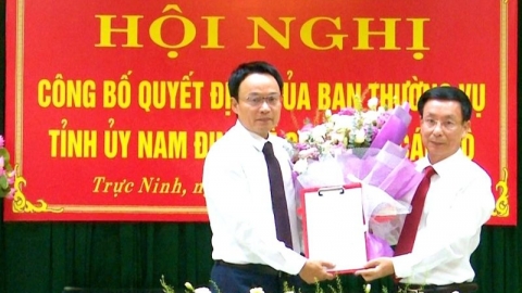 Giám đốc Sở Tài chính Nam Định được luân chuyển giữ chức Bí thư Huyện ủy Trực Ninh