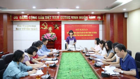 Họp sơ khảo Cuộc thi chính luận về bảo vệ nền tảng tư tưởng của Đảng tỉnh Quảng Ninh năm 2024