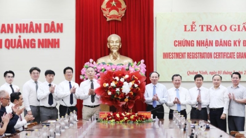 Tập đoàn Foxconn đầu tư thêm 2 dự án có tổng vốn 551 triệu USD tại Quảng Ninh