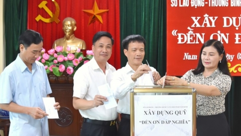 Sở Lao động - Thương binh và Xã hội Nam Định phát động xây dựng Quỹ Đền ơn đáp nghĩa