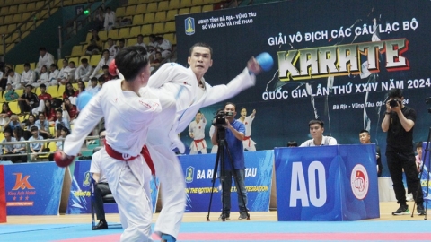 Hơn 1.000 VĐV dự Giải vô địch các CLB Karate quốc gia tại Vũng Tàu