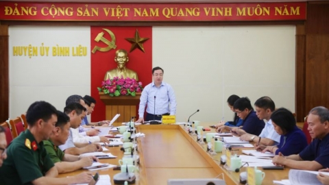 Phó Bí thư Tỉnh ủy Quảng Ninh Đặng Xuân Phương làm việc với Ban Thường vụ Huyện ủy Bình Liêu