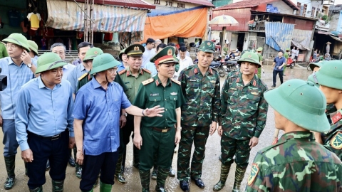 Phó Thủ tướng Bùi Thanh Sơn kiểm tra công tác khắc phục hậu quả bão số 3 tại Lạng Sơn