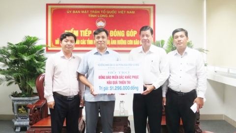 Long An: Đại biểu dân cử tỉnh hướng về đồng bào phía Bắc bị thiên tai