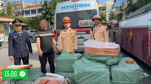 Quảng Ninh: Ngăn chặn 480kg thực phẩm không rõ nguồn gốc trên đường đi tiêu thụ