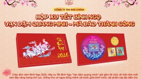Phát hành tem "Tết Bính Ngọ" và xu "Nhật Mã Phi Vân" chào Xuân Bính Ngọ 2026
