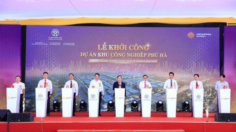 Hà Nội: Khởi công Khu công nghiệp Phú Hà tổng mức đầu tư hơn 2.900 tỷ đồng