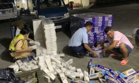 Quản lý thị trường Vĩnh Long bắt giữ gần 15.000 bao thuốc lá điếu nhập lậu